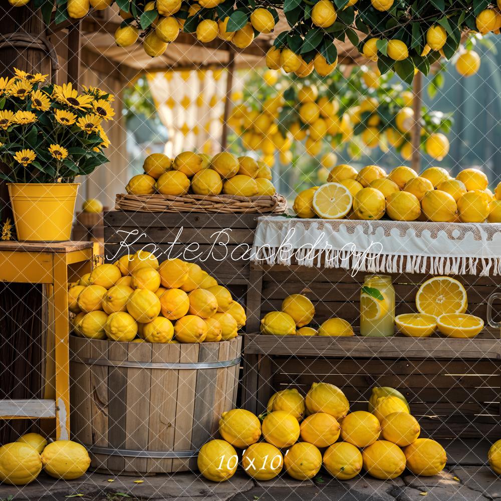 Bosque de verano amarillo de flores y tienda de limón diseñada por Emetselch