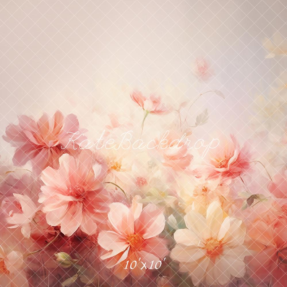 Kate Fine Art Colorful Floral Abstract Texture Backdrop Designed by GQ