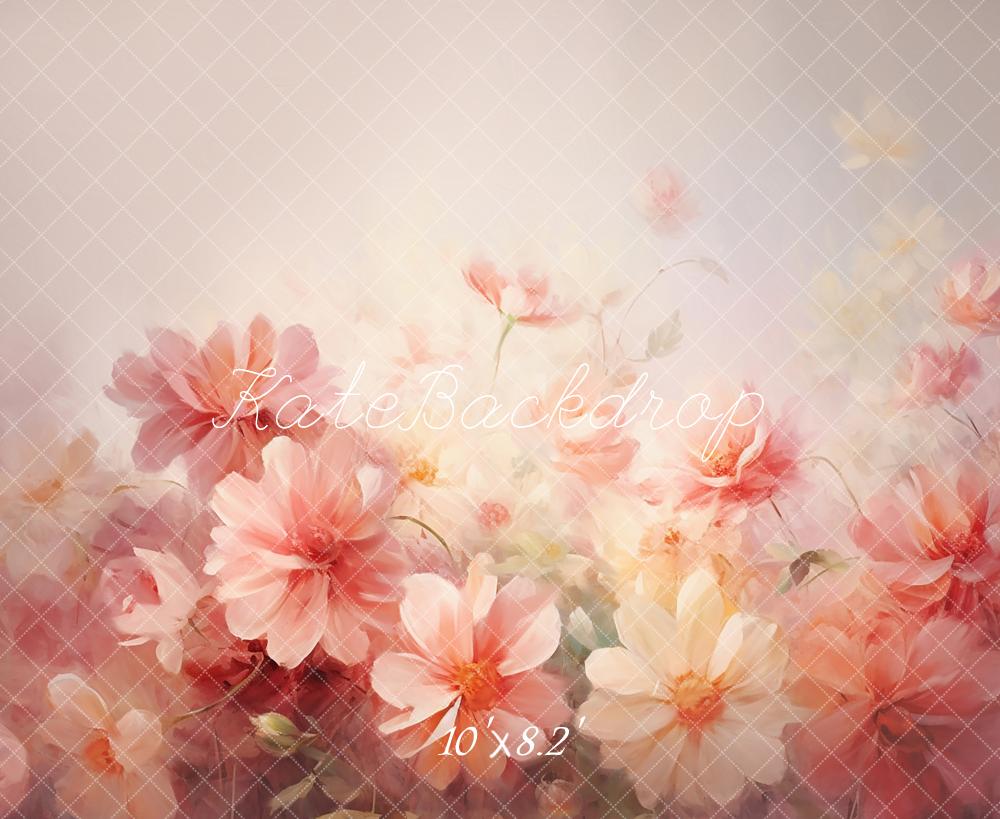 Kate Fine Art Colorful Floral Abstract Texture Backdrop Designed by GQ