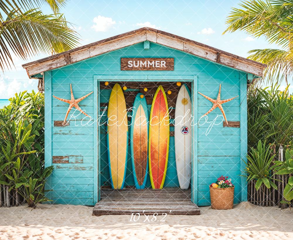 Kate Summer Surfboards Beach House Backdrop Designed by Chain Photography