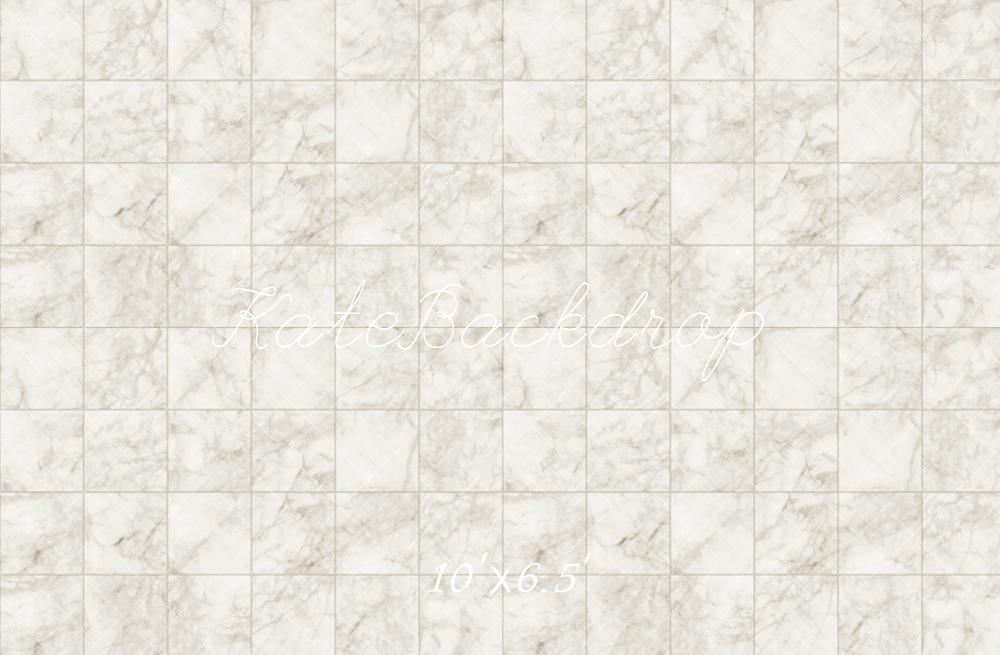 Ivoorwit marmeren ruitvloerachtergrond ontworpen door Kate afbeelding