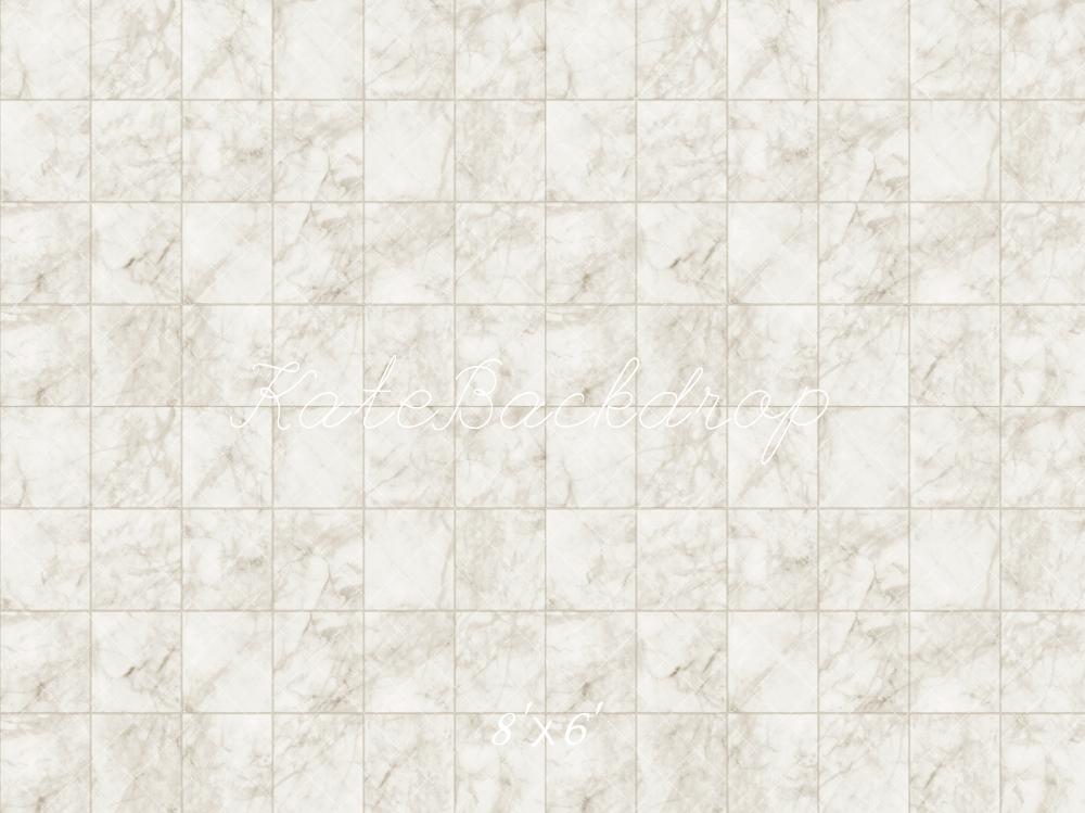 Ivoorwit marmeren ruitvloerachtergrond ontworpen door Kate afbeelding