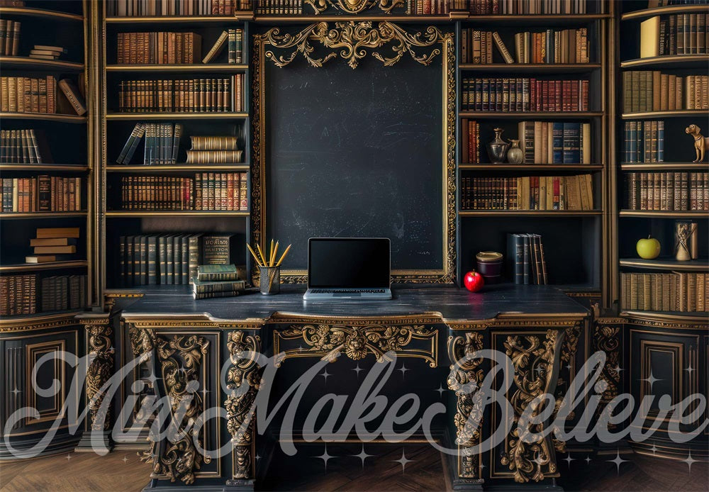 Estantería Vintage Granate Oscura para Oficina, Creada por Mini MakeBelieve