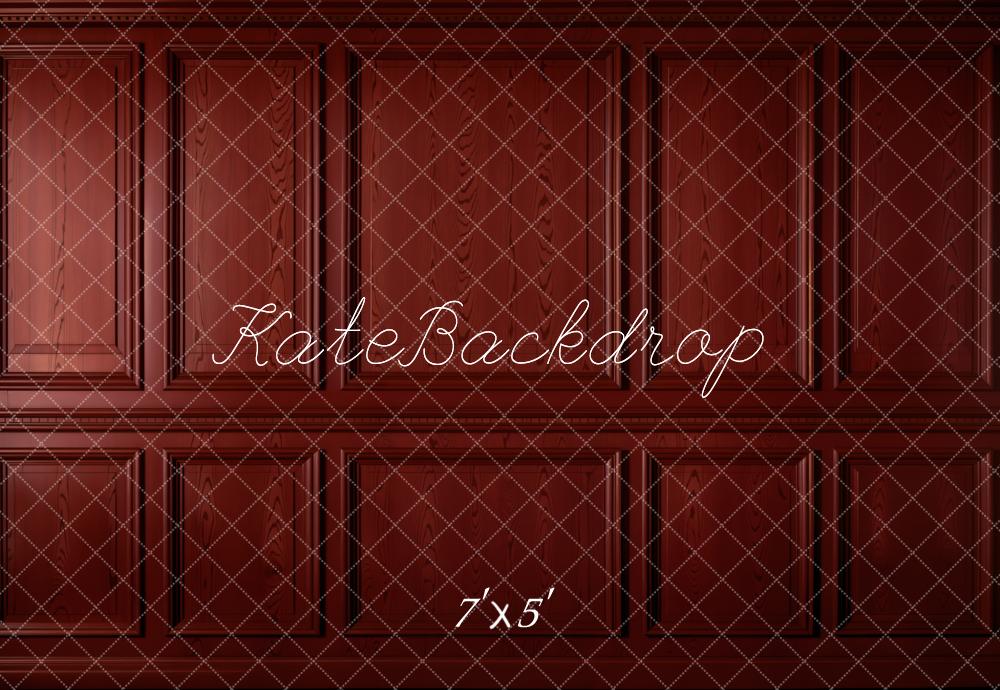 Kate Dark Red Vintage Wall Backdrop Designed by Emetselch