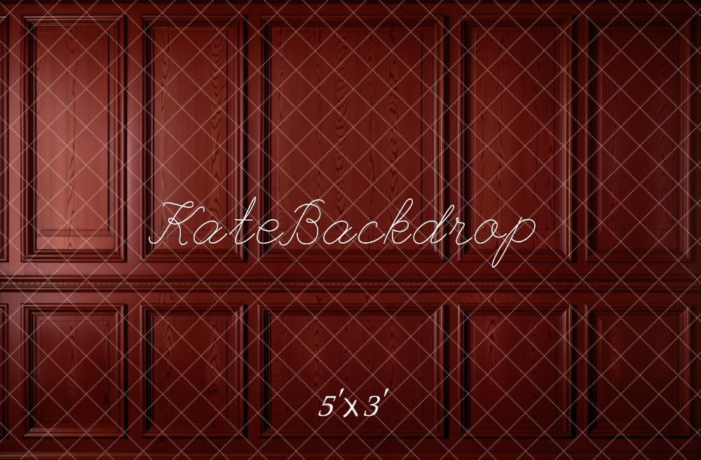 Kate Dark Red Vintage Wall Backdrop Designed by Emetselch