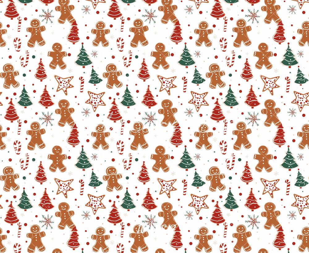 Kate Christmas Tree Gingerbread Cookie Gift Backdrop Designed by Chain Photography