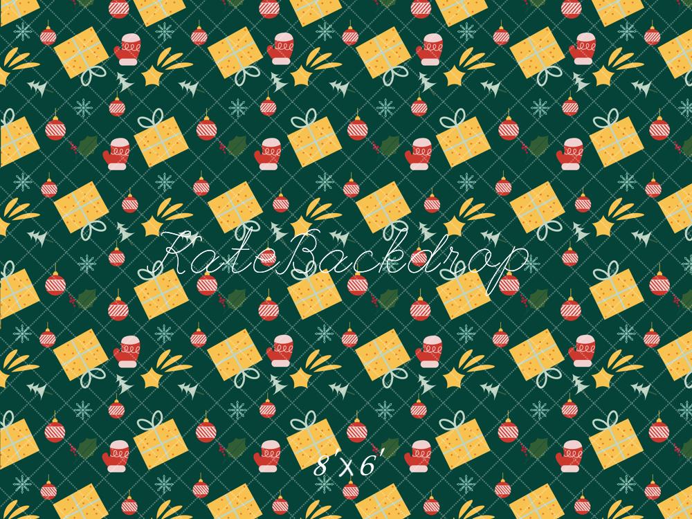 Fondo de estilo de envoltura de regalo colorido de Navidad diseñado por Chain Photography.