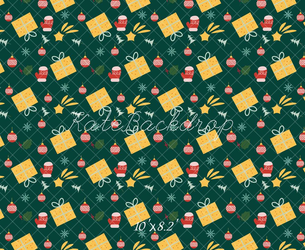 Fondo de estilo de envoltura de regalo colorido de Navidad diseñado por Chain Photography.