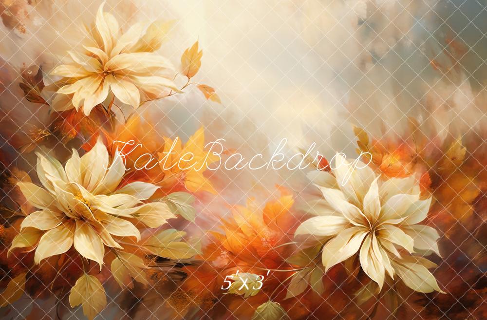 Kate Fine Art White Flower Wall Backdrop Designed by Chain Photography