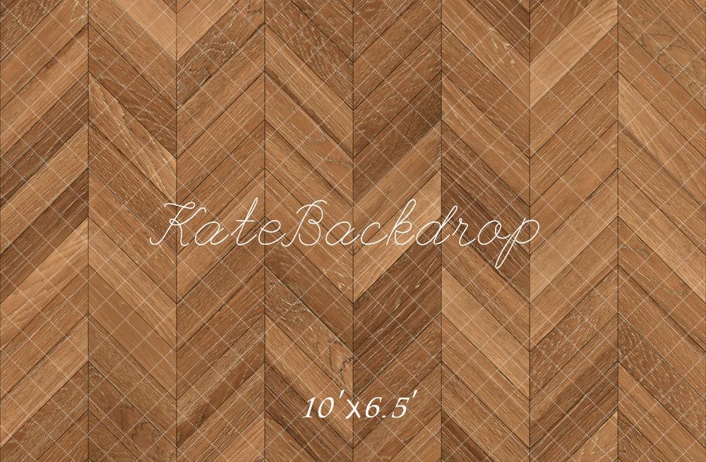 Kate Brown Herringbone Wooden Floor Backdrop Designed by Kate Image