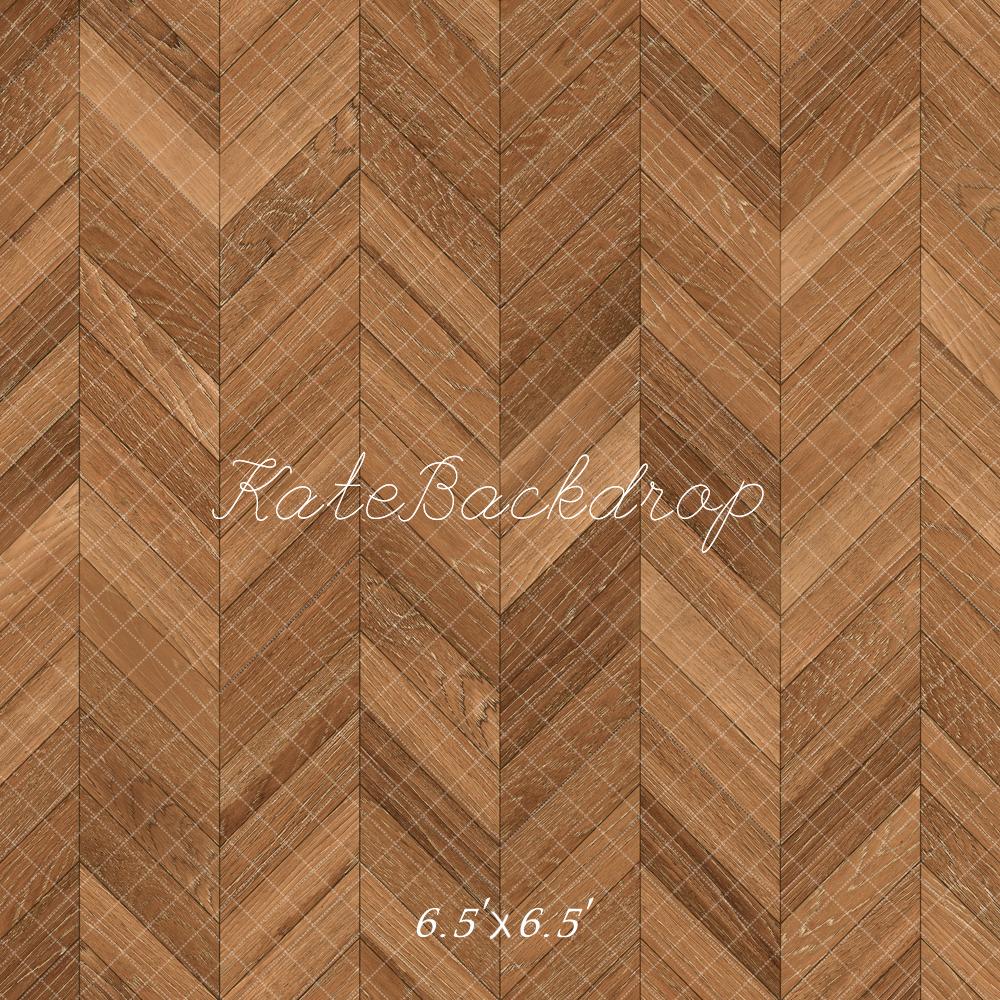 Kate Brown Herringbone Wooden Floor Backdrop Designed by Kate Image