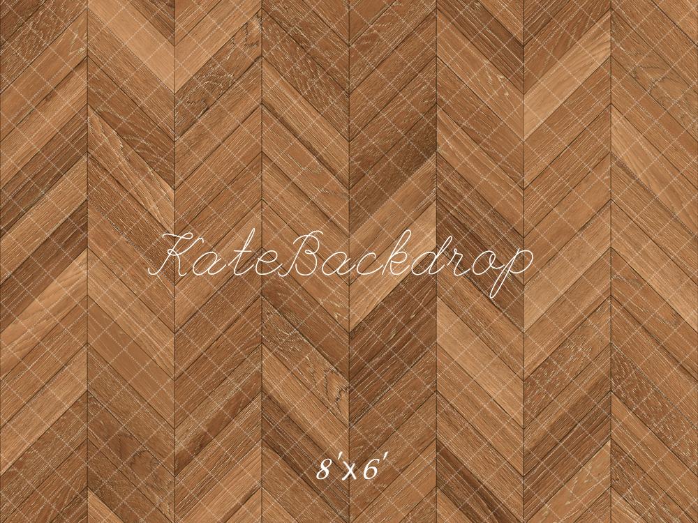 Kate Brown Herringbone Wooden Floor Backdrop Designed by Kate Image