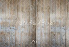 Kate Light Brown Old Wooden Floor Printed Backdrop Designed by Kate Image