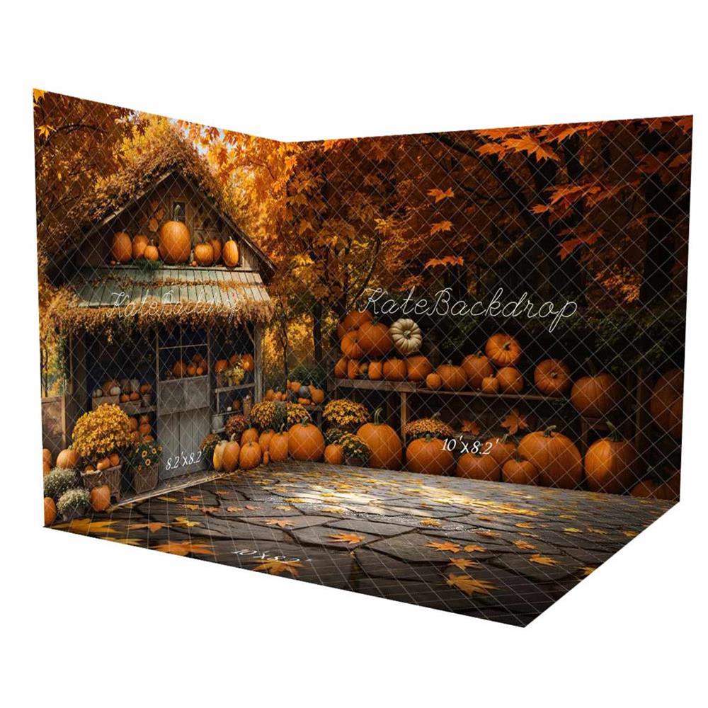 Kate Fall Pumpkin Barn Maple Room Set