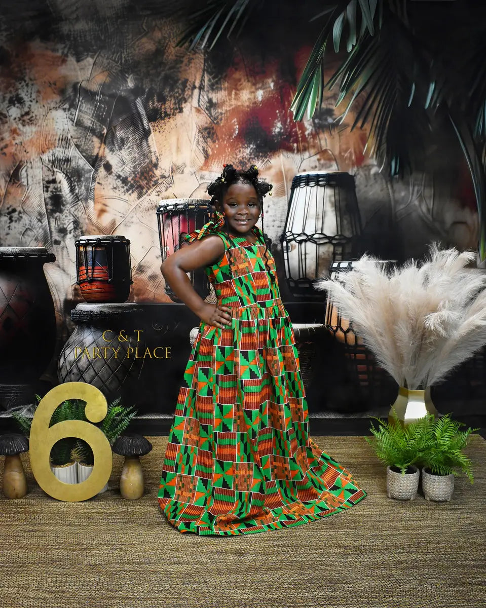 Fondo de Cerámica Tropical Africana Diseñado por Patty Roberts