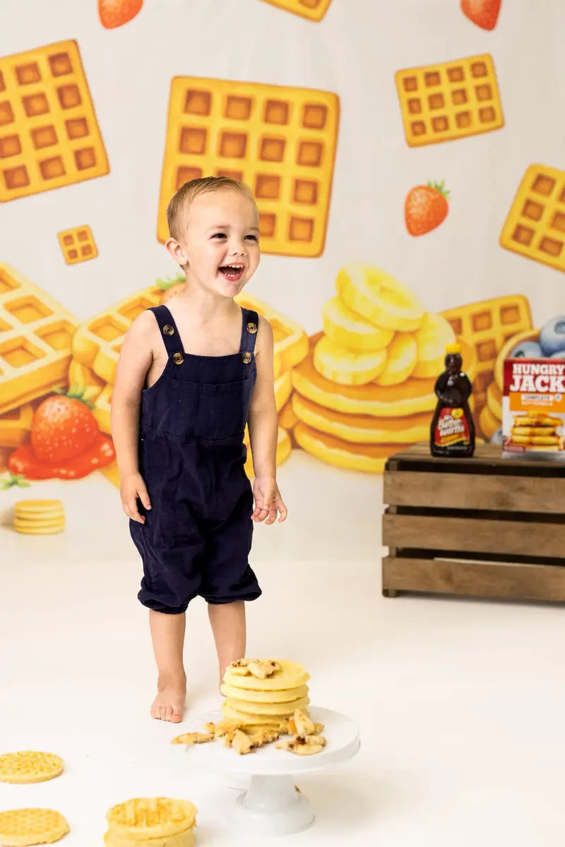 Decoración de Desayuno de Waffles con Berries para Cake Smash