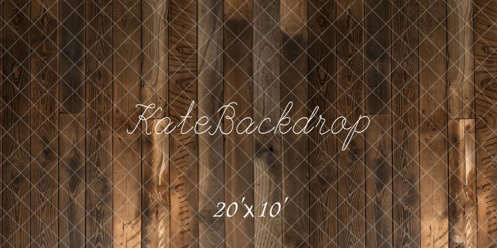 Kate Brown Wood Plank Floor Printed Backdrop Designed by Kate Image