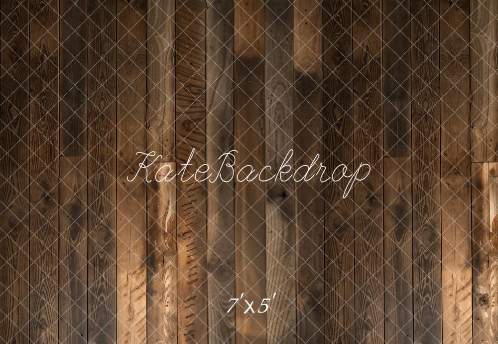 Kate Brown Wood Plank Floor Printed Backdrop Designed by Kate Image