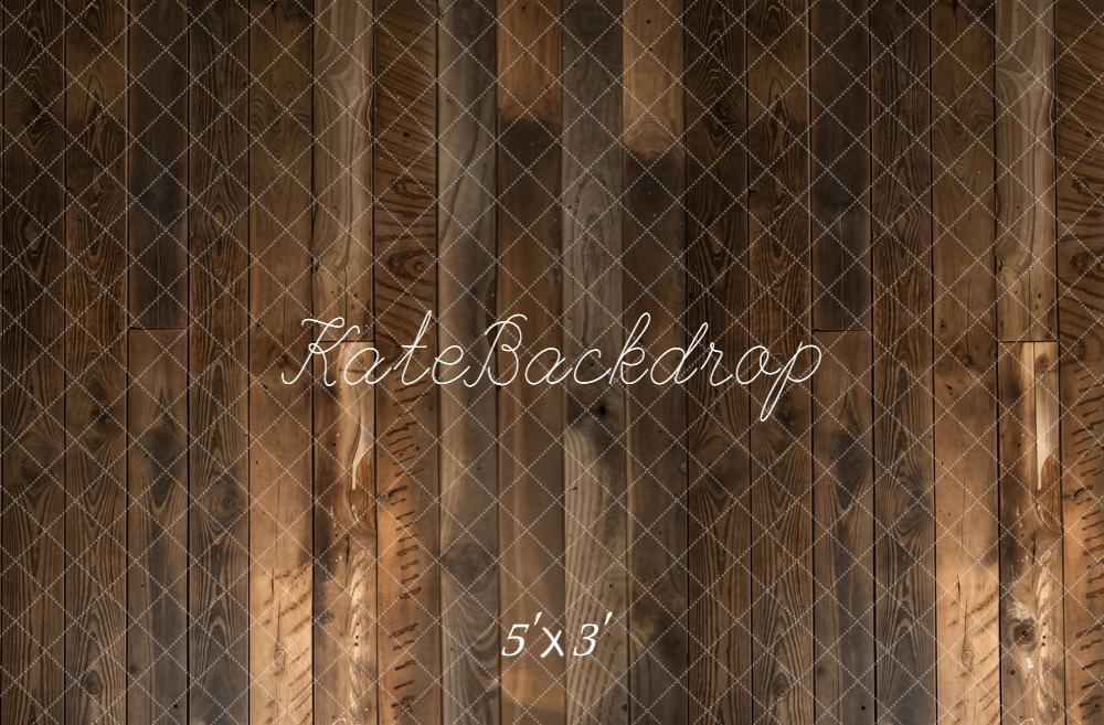 Kate Brown Wood Plank Floor Printed Backdrop Designed by Kate Image