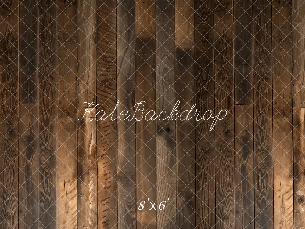Kate Brown Wood Plank Floor Printed Backdrop Designed by Kate Image