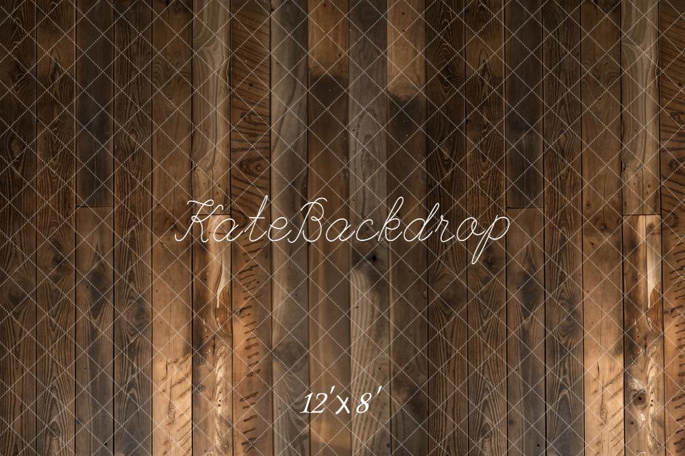 Kate Brown Wood Plank Floor Printed Backdrop Designed by Kate Image