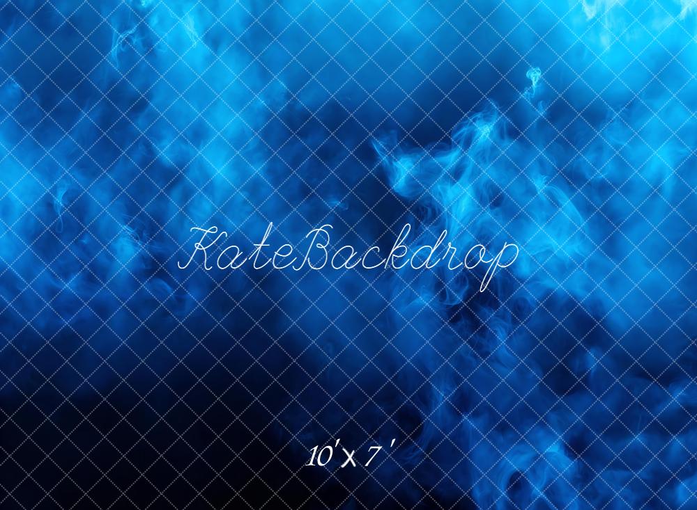 Kate Blue Smoke Abstract Vinyl Backdrop