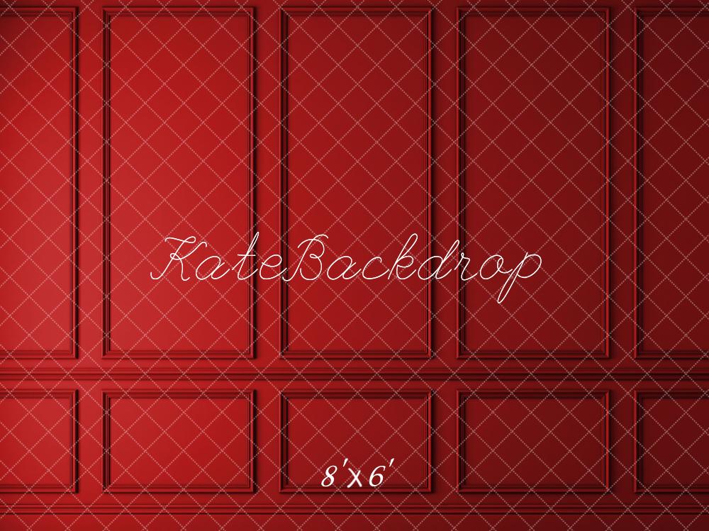 Rode Vintage Muurachtergrond voor Fotografie