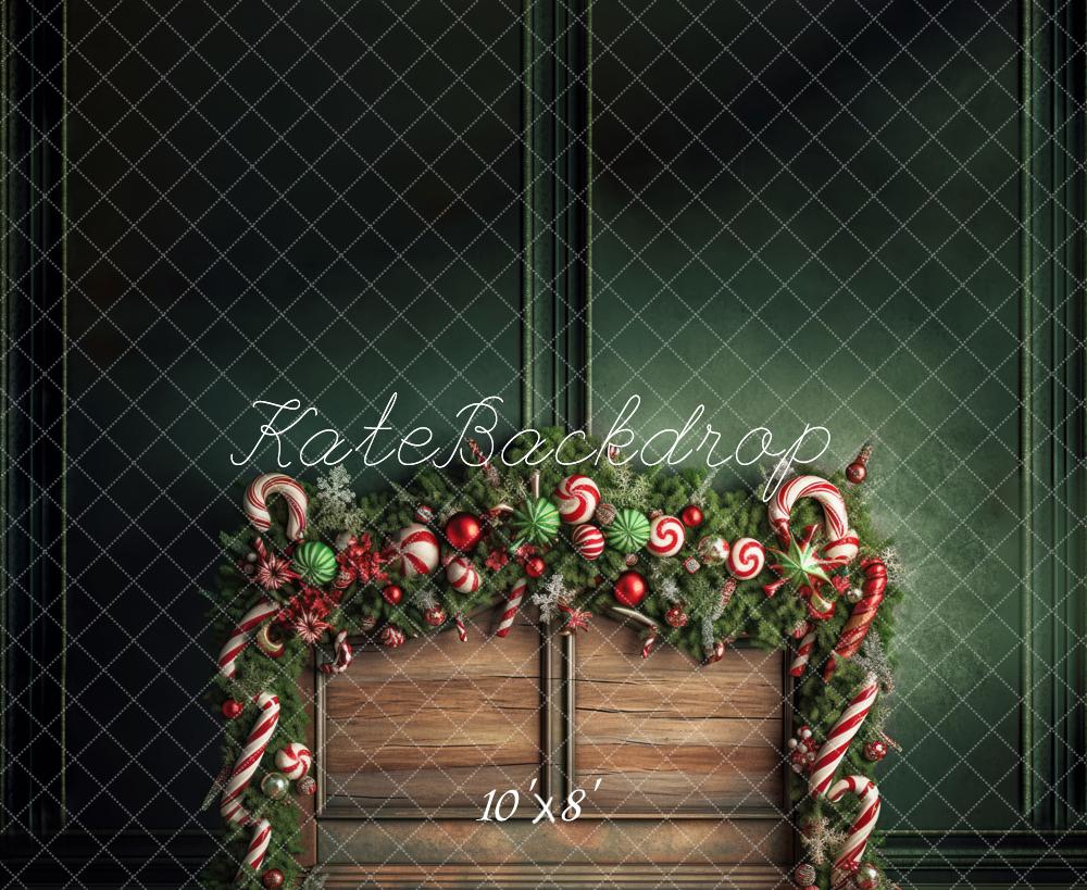 Kate Christmas Candy Cane Headboard Backdrop Designed by Mandy Ringe Photography