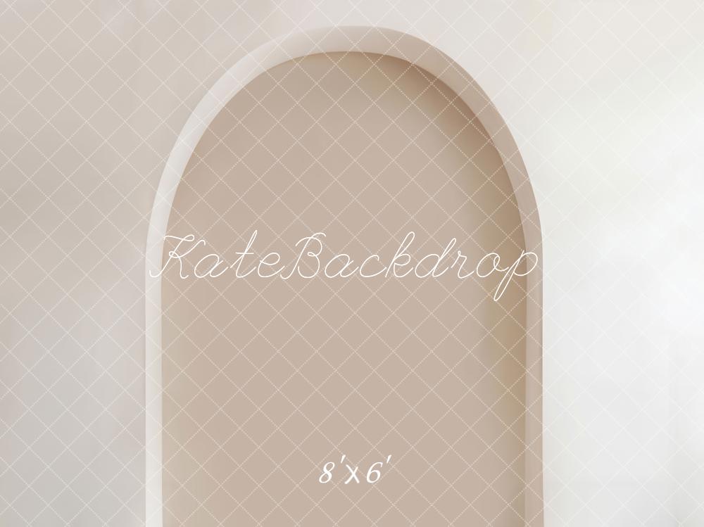 Witte kunstarchmuurachtergrond ontworpen door Kate afbeelding