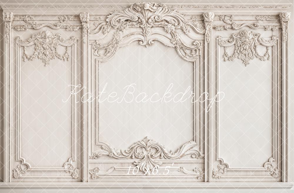 Fondo de Pared Elegante Blanco Vintage Diseñado por Emetselch