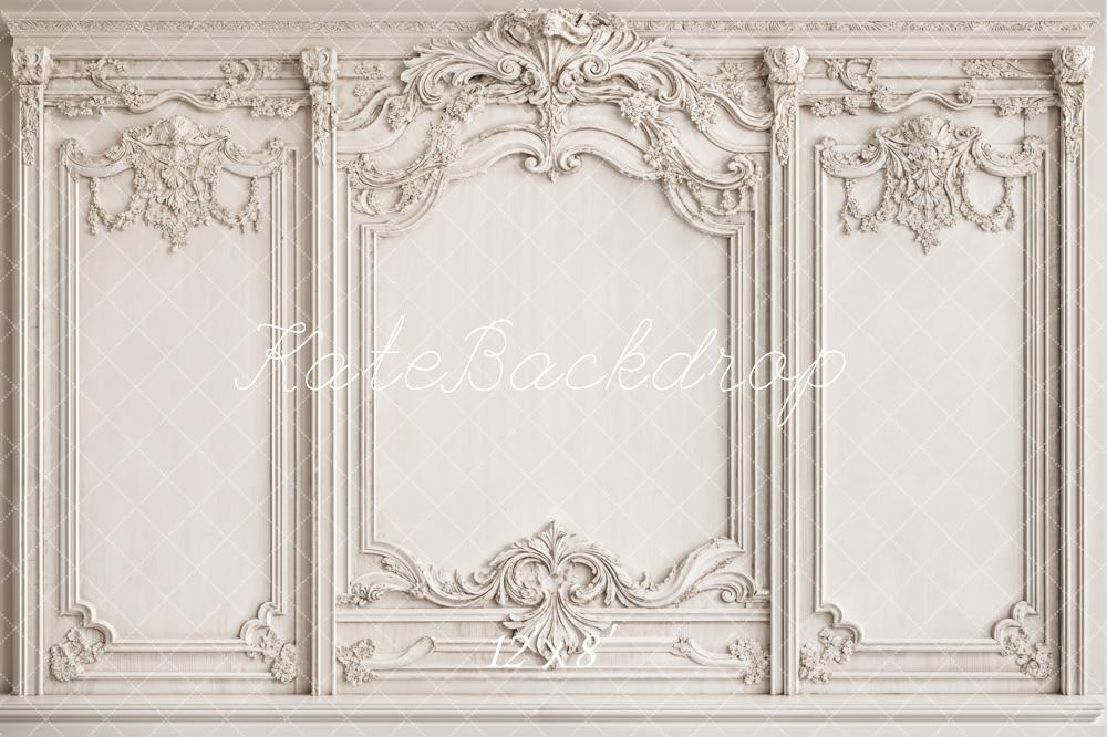 Fondo de Pared Elegante Blanco Vintage Diseñado por Emetselch