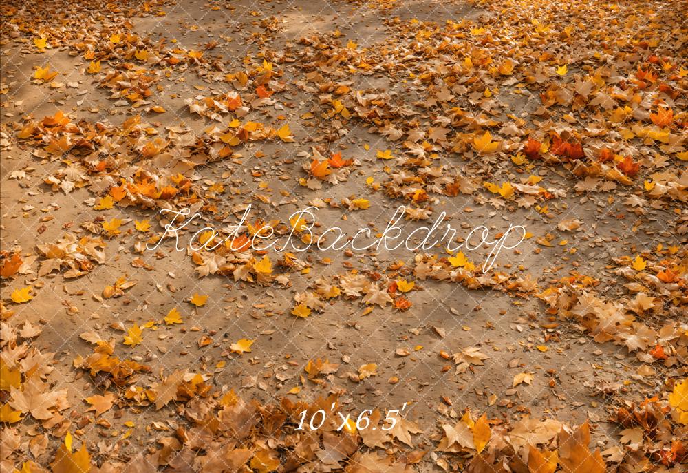 Fondo de Piso de Hojas Otoñales Diseñado por Emetselch