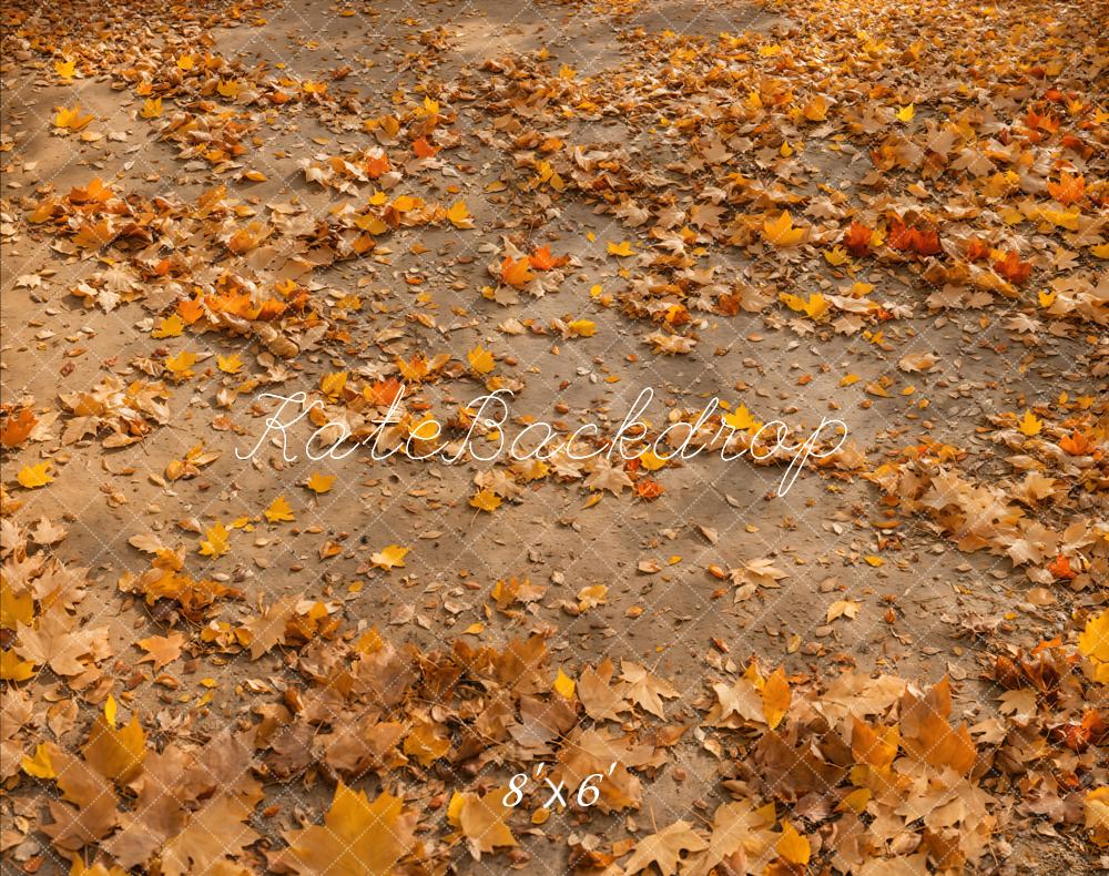 Fondo de Piso de Hojas Otoñales Diseñado por Emetselch