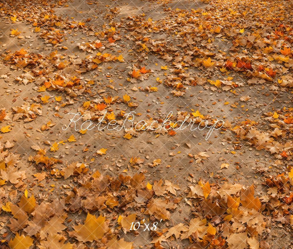 Fondo de Piso de Hojas Otoñales Diseñado por Emetselch