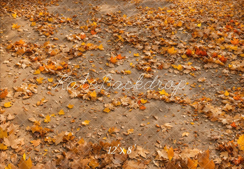 Fondo de Piso de Hojas Otoñales Diseñado por Emetselch