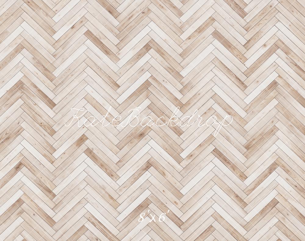 Kate Herringbone Wood Floor Backdrop Designed by Kate Image