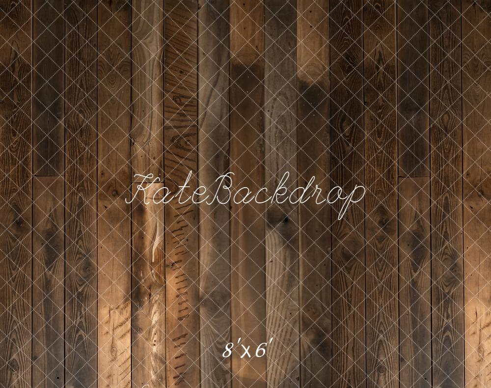 Kate Brown Wood Plank Floor Printed Backdrop Designed by Kate Image