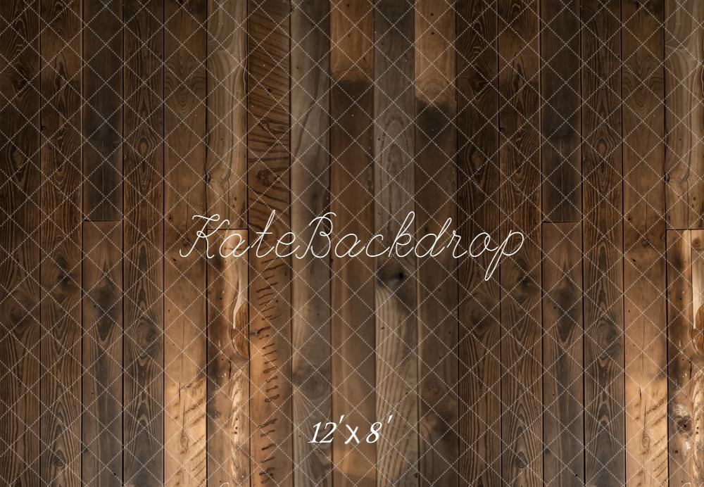 Kate Brown Wood Plank Floor Printed Backdrop Designed by Kate Image