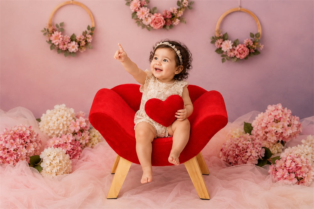(Pre-sale 15 days) Kate 'Sweetheart' Red Velvet Posing Chair | Newborn & Sitter Photo Prop