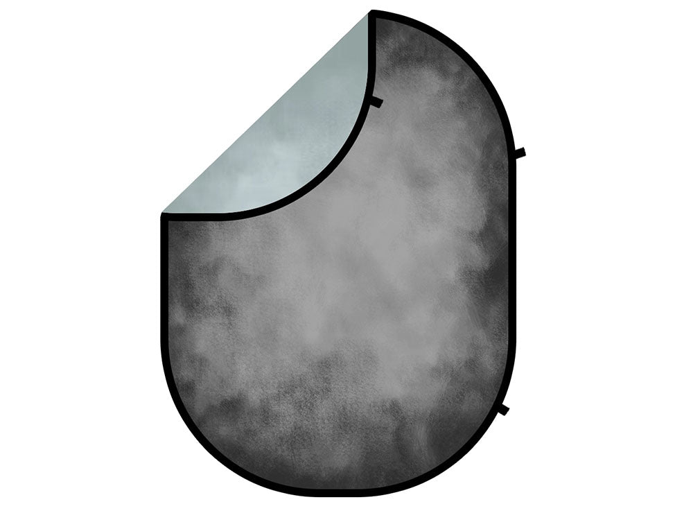 Kate Abstract Green/Gray Collapsible Backdrop Photography 5X6.5ft(1.5x2m)