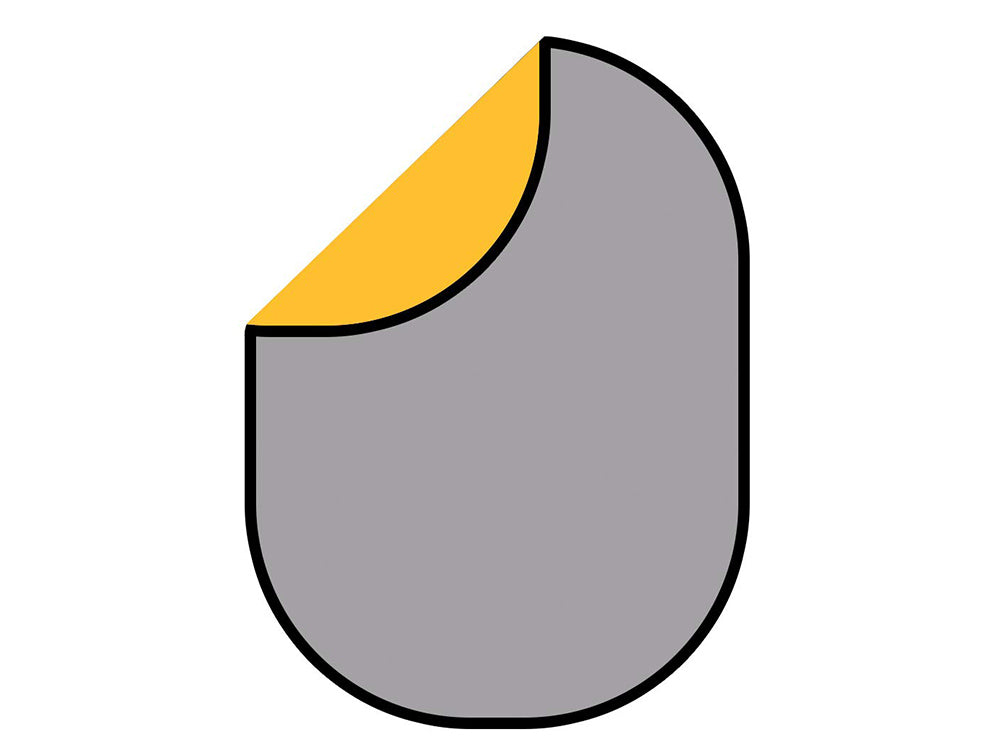 Kate Yellow/Light Gray Pop Up Background Photography Collapsible 5x6.5ft - Kate Backdrop