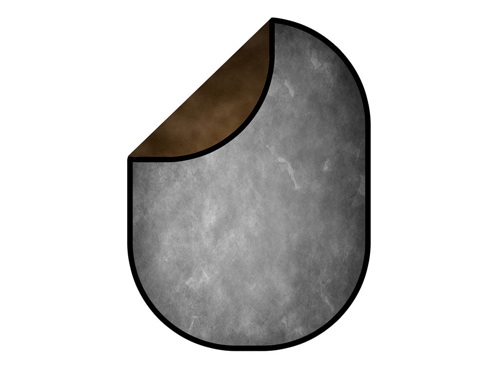 Kate Abstract Brown/Old Gray Collapsible Backdrop Photography 5X6.5ft(1.5x2m)