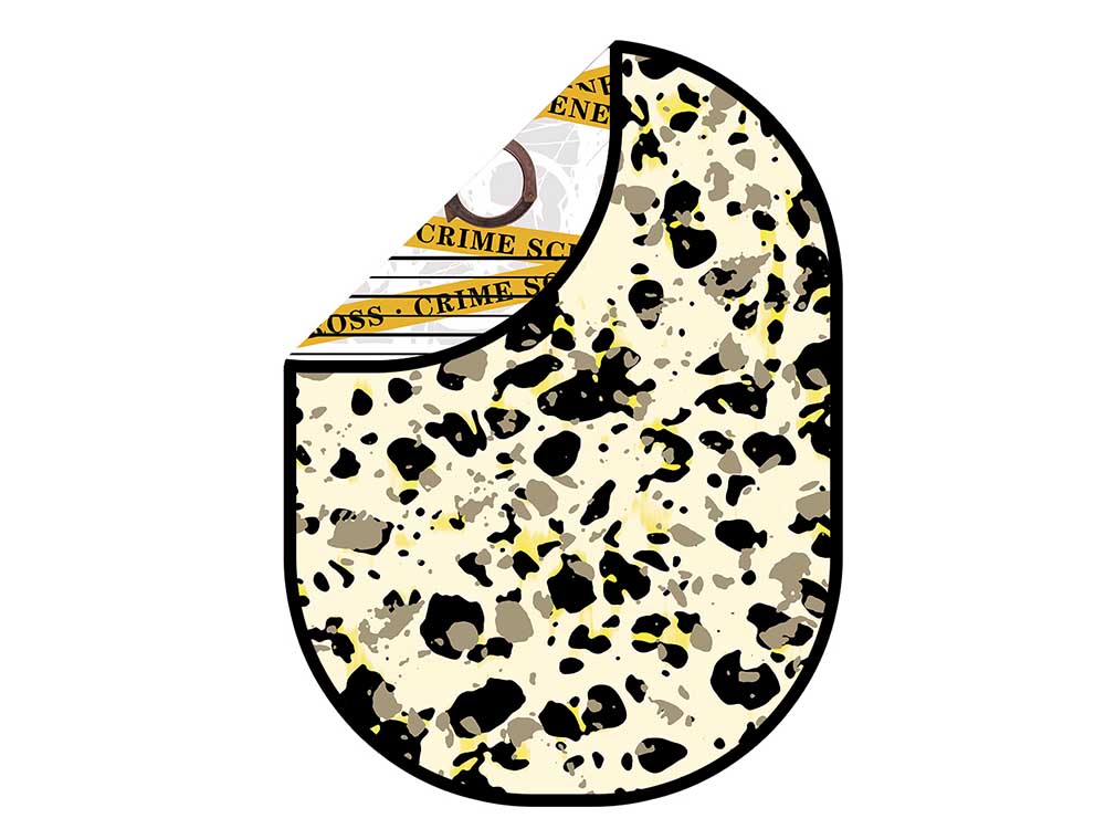 Kate Spots/Crime Handcuffs Collapsible Backdrop Photography 5X6.5ft(1.5x2m)