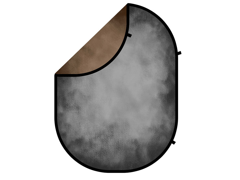 Kate Abstract Gray/Brown Collapsible Backdrop Photography 5X6.5ft(1.5x2m)