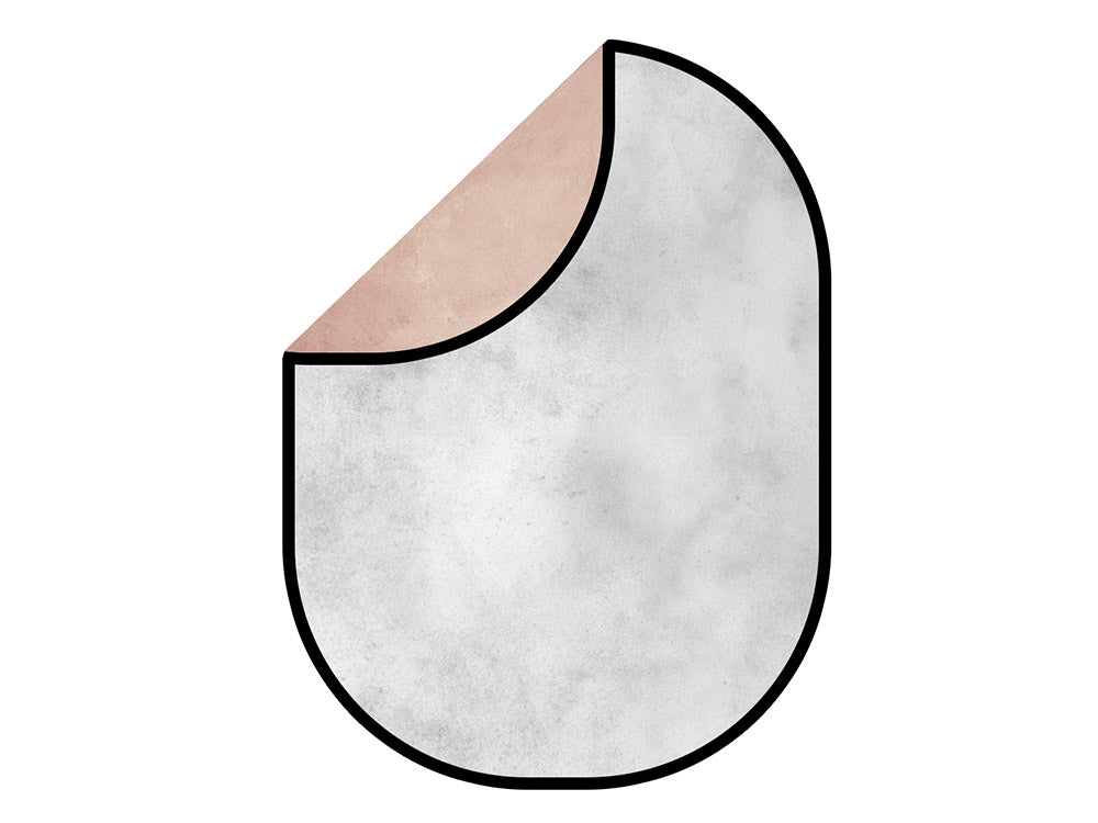 Kate Abstract White Gray/Pink Collapsible Backdrop Photography 5X6.5ft(1.5x2m)