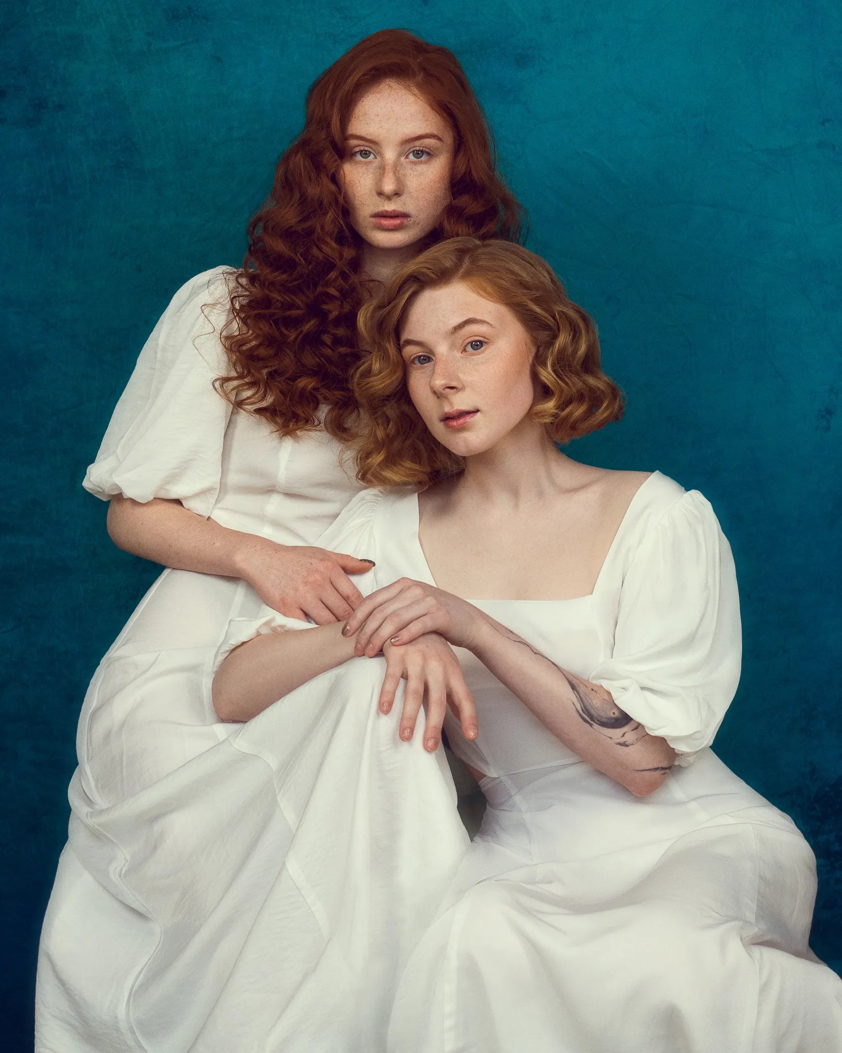 Kate Gray Abstract Texture/ Blue Green Abstract Texture Collapsible Backdrop Photography 5X6.5ft(1.5x2m) - Kate Backdrop