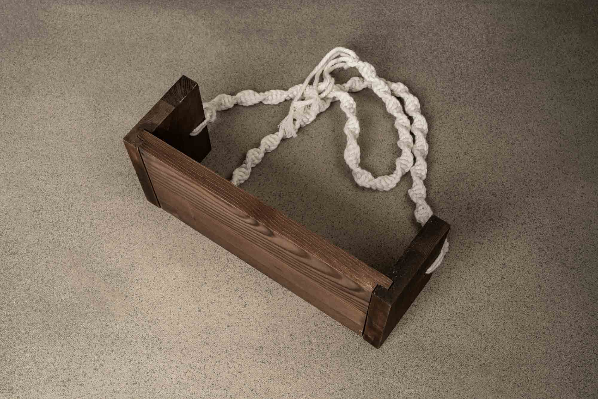 Kate Spiral Cord Wooden Swing Newborn Photography Props