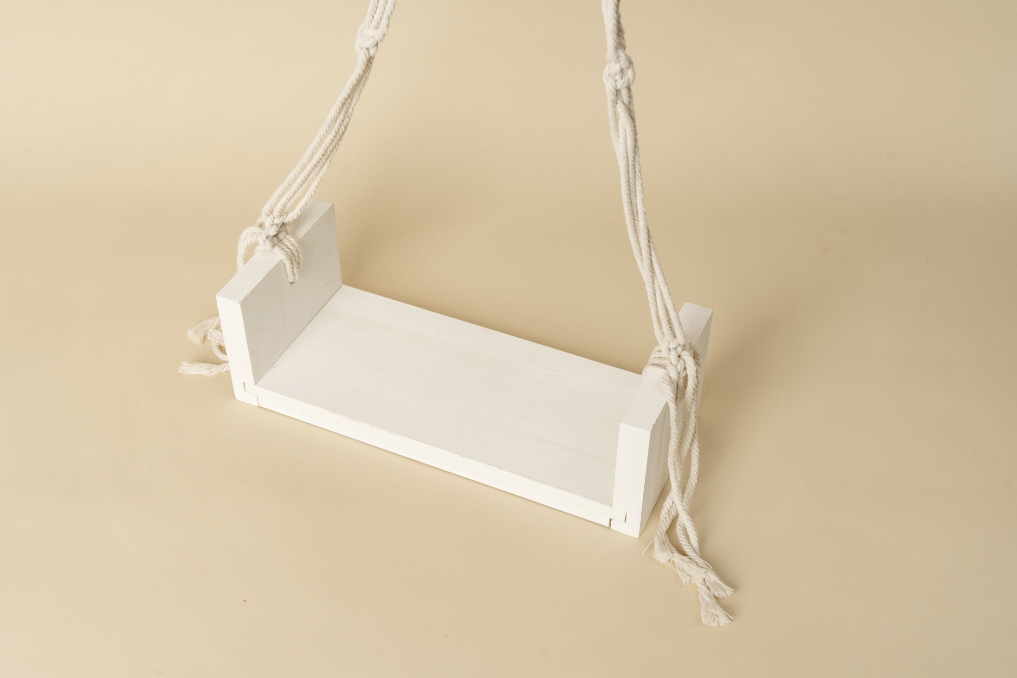 Kate White Wooden Swing Newborn Photography Props