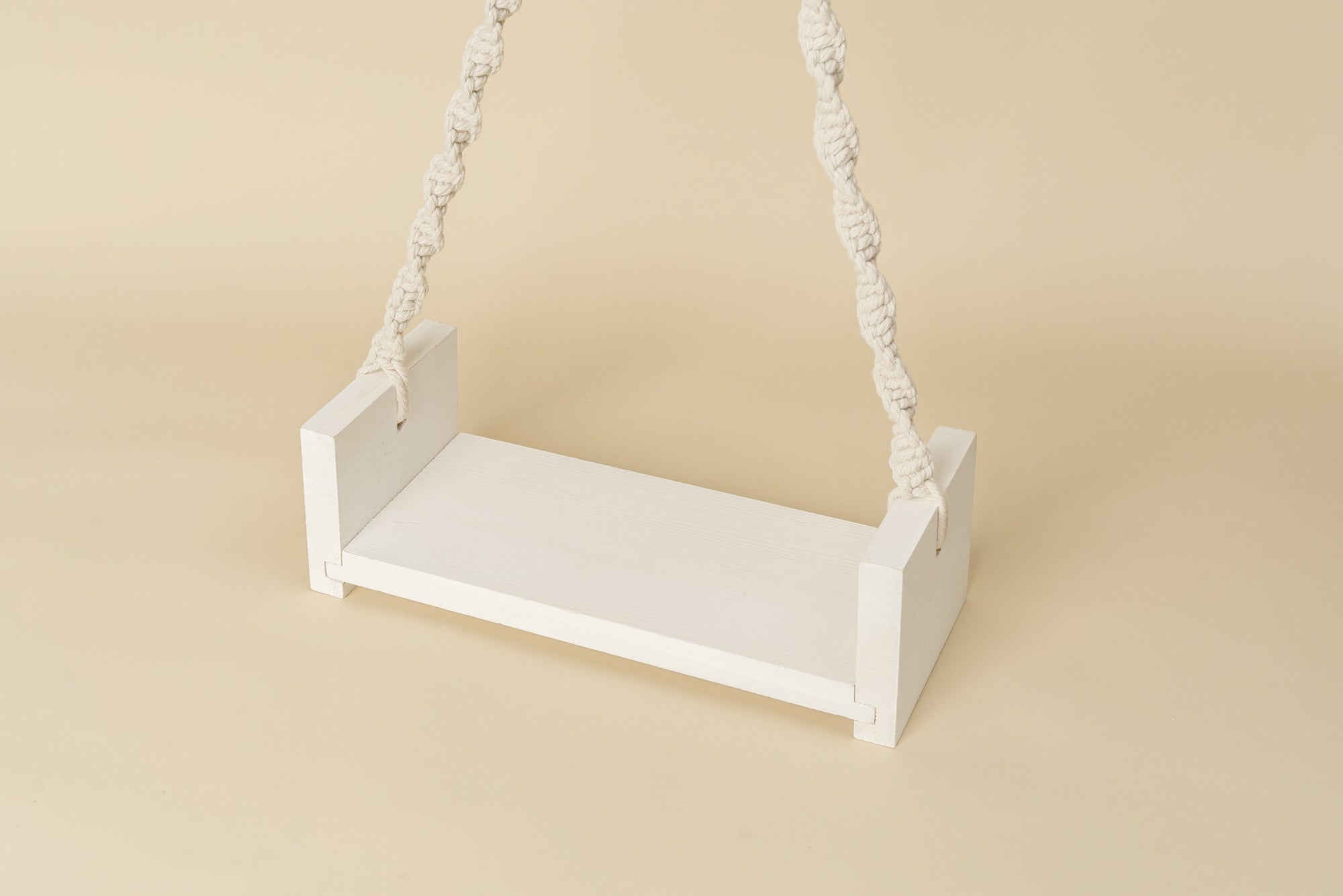 Kate Spiral Cord Wooden Swing Newborn Photography Props