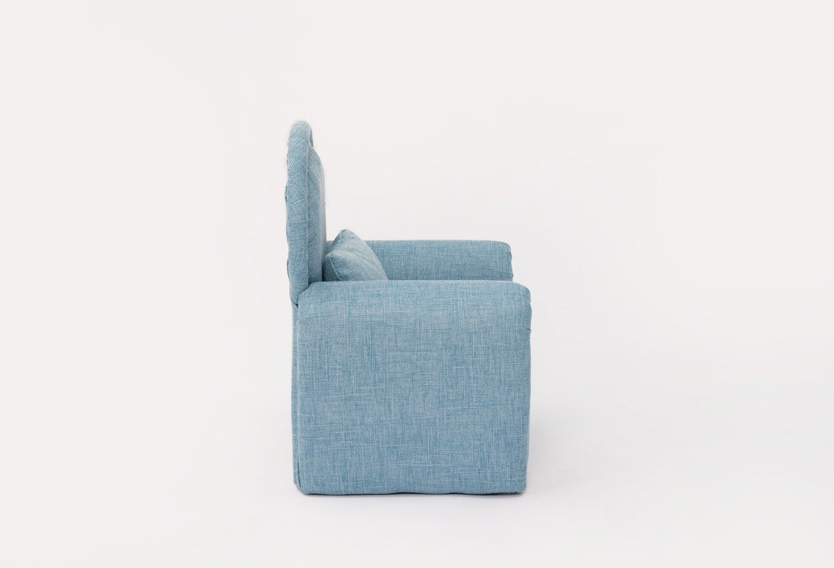 RTS Kate Blue Fabric Mini Sofa with Rivet Newborn Props for Photography US ONLY